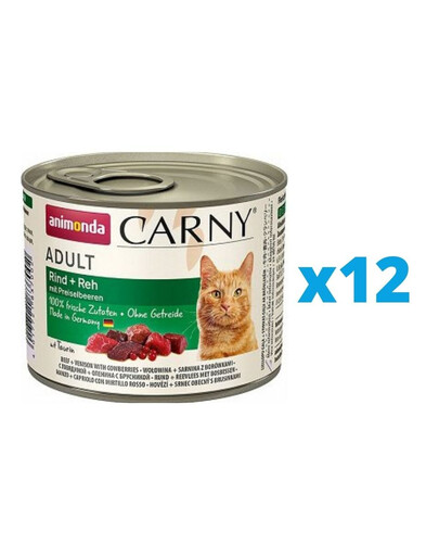 ANIMONDA Carny Adult konzervy pro kočky 12 x 200g