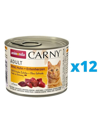 ANIMONDA Carny Adult konzervy pro kočky 12 x 200g