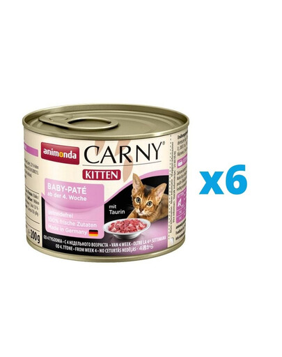 ANIMONDA Carny BABY hovězí & kuře 6 x 200 g