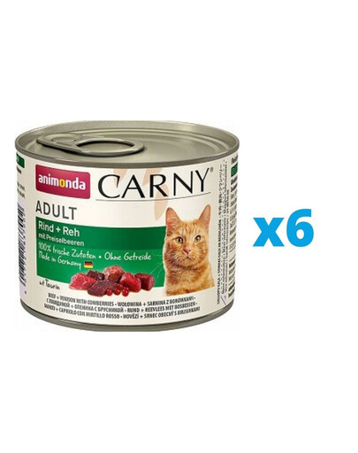 ANIMONDA Carny Adult konzervy pro kočky 6 x 200g