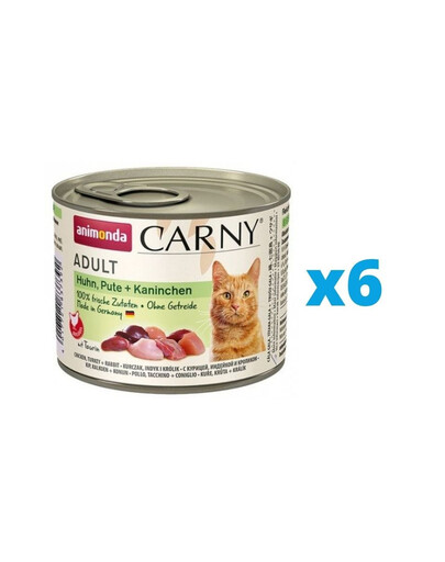 ANIMONDA Carny Adult konzervy pro kočky 6 x 200g