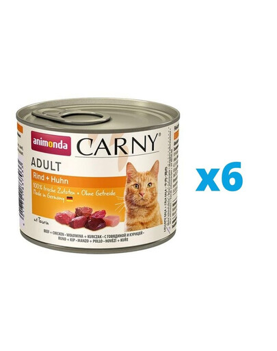 ANIMONDA Carny Adult konzervy pro kočky 6 x 200g