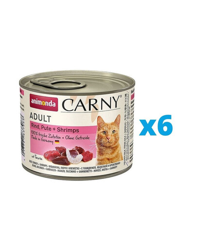 ANIMONDA Carny Adult konzervy pro kočky 6 x 200g
