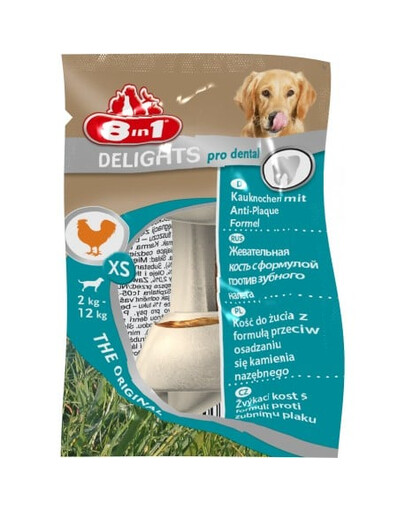 8IN1 Delights dental kost žvýkací XS 1 ks