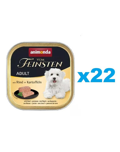 ANIMONDA Vom Feinsten Menue hovězí & brambory 22x150 g