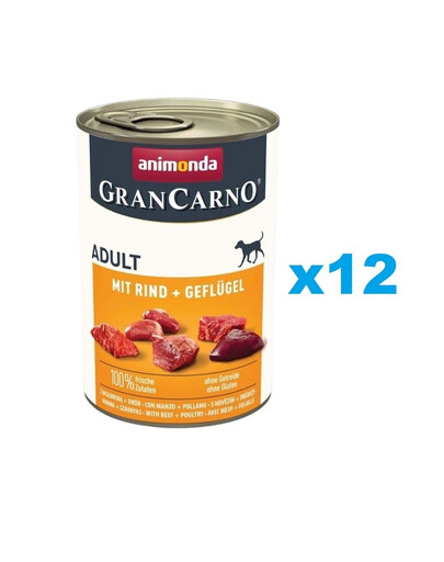 ANIMONDA Grancarno konzervy 12x400g