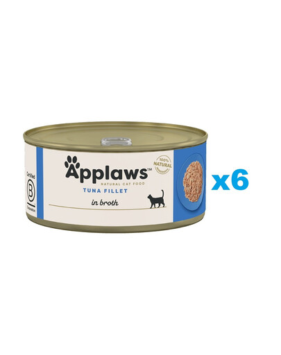 APPLAWS Cat Adult Tuňák ve vývaru 6x70 g