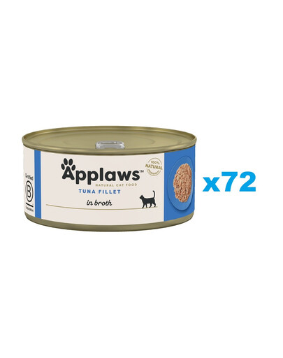 APPLAWS Cat Adult Tuňák ve vývaru 72x70 g