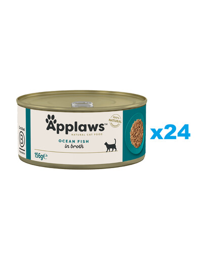 APPLAWS Cat Adult Mořské ryby ve vývaru 24x156 g