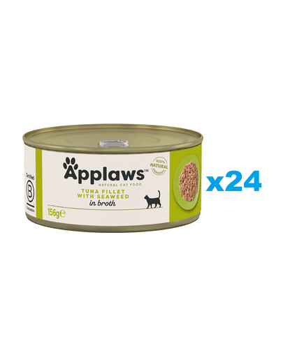 APPLAWS Cat Adult Tuňák a mořské řasy ve vývaru 24x156 g