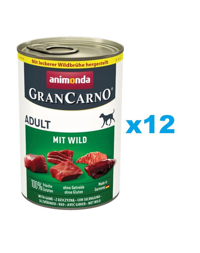 ANIMONDA Grancarno konzervy 12x400g