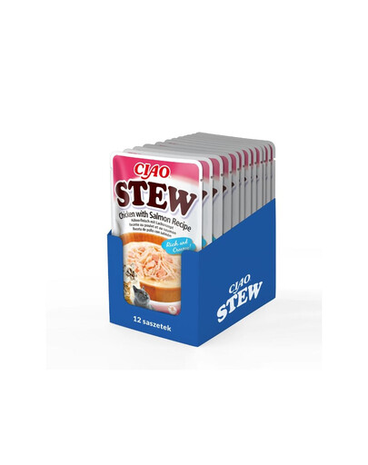 NABA CIAO Stew Pokrm z kuřete a lososa 40g x 12