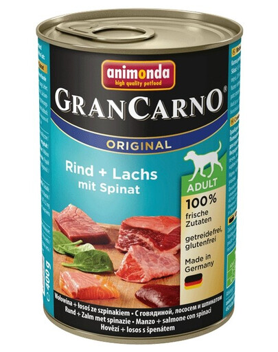 ANIMONDA Gran Carno Losos & Špenát 400 g