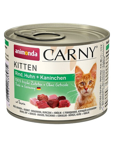 ANIMONDA Carny Kitten hovězí, kuře & králík 200 g
