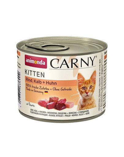 ANIMONDA Cat Carny Kitten Kuře & králík 200 g