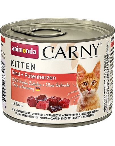 ANIMONDA Carny Kitten hovězí & krůtí srdíčka 200 g
