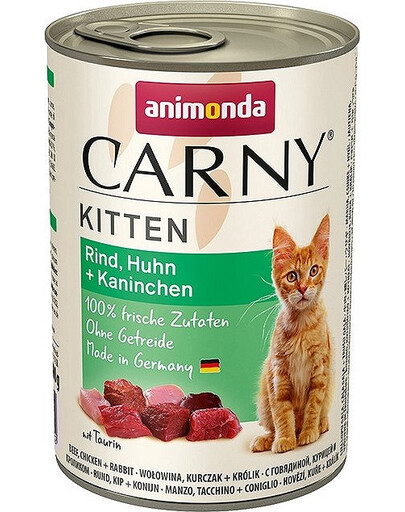 ANIMONDA Carny Kitten hovězí, kuře & králík 400 g