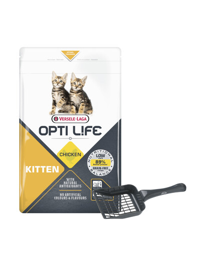 VERSELE-LAGA Opti Life Kitten Chicken 1 kg pro koťata + lopatka na stelivo ZDARMA