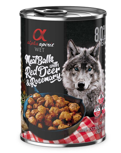 ALPHA SPIRIT Meatballs 400 g krmivo bez obilovin pro dospělé psy