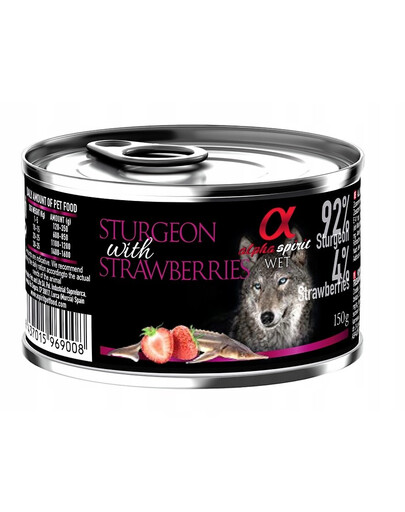 ALPHA SPIRIT Sturgeon with strawberries 150 g