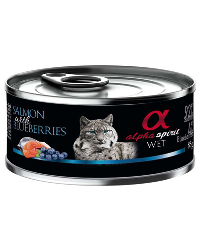 ALPHA SPIRIT Salmon with blueberries 85g Losos s borůvkami