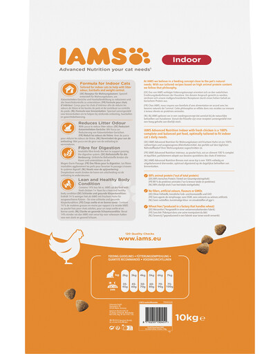 IAMS For Vitality Indoor s kuřecím masem 10 kg