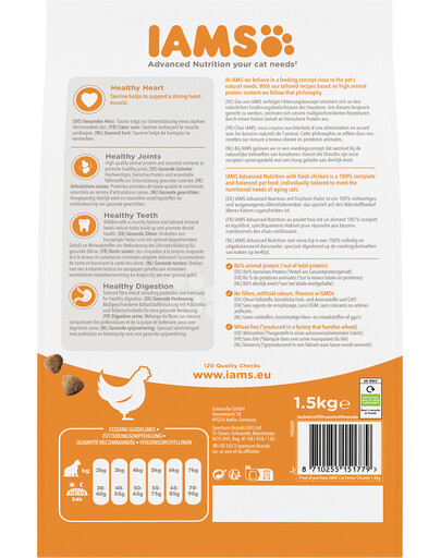 IAMS For Vitality Cat Senior Chicken 1.5 kg