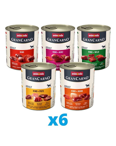 ANIMONDA GranCarno mix příchutí 30 x 800 g