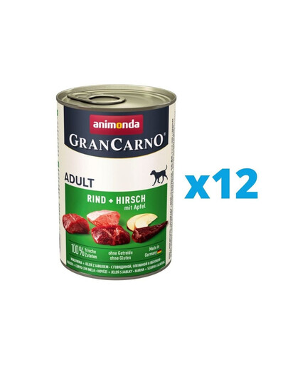 ANIMONDA GranCarno Adult jelení & jablko 12 x 800 g