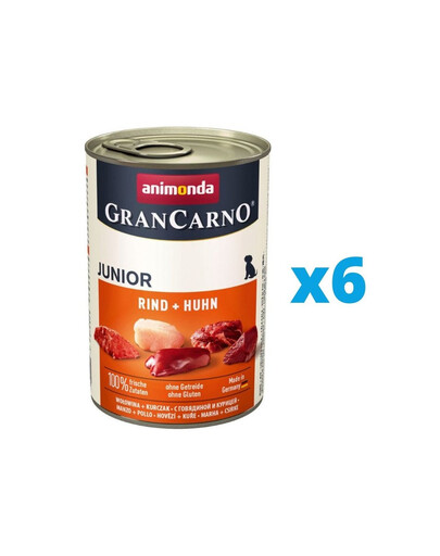 ANIMONDA GranCarno Junior 6 x 400 g konzervy pro štěňata