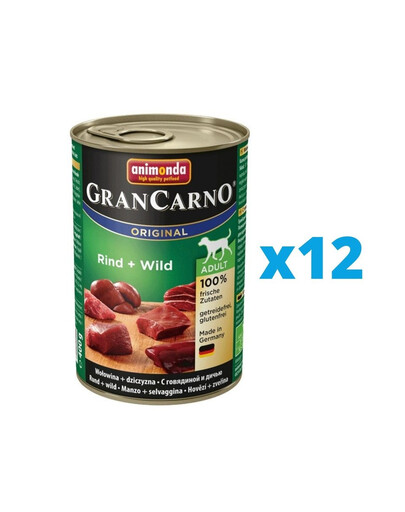 ANIMONDA Grancarno konzervy 12x400g