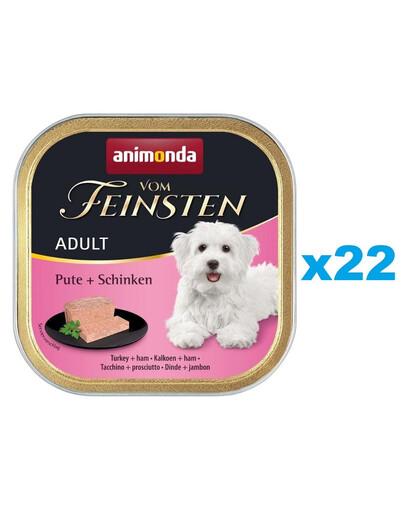 ANIMONDA Vom Feinsten Adult Krůtí a šunka 22x150g