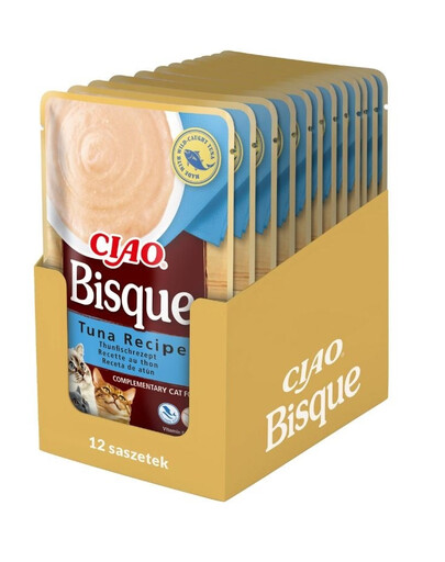 INABA CIAO Bisque Tuňáková krémová polévka pro kočky 40g x 12