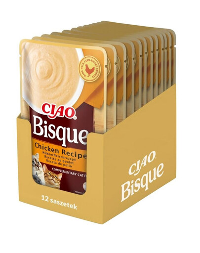 INABA CIAO Bisque Krémová polévka Kuře 12x40g