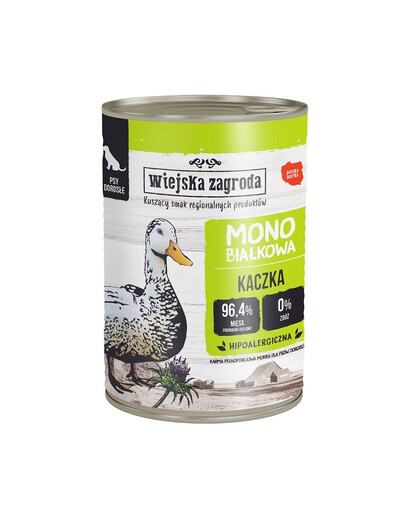 Kaczka monobiałkowa mokra karma dla psa 400g