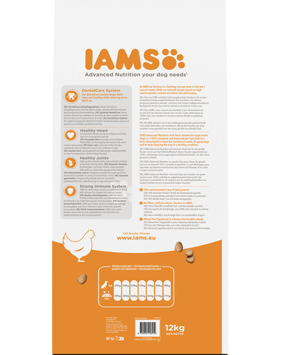 IAMS For Vitality Dog Senior Large Chicken 12 kg