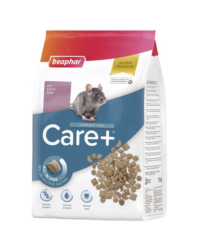 Care+ Rat Pokarm Dla Szczura 1,5 kg
