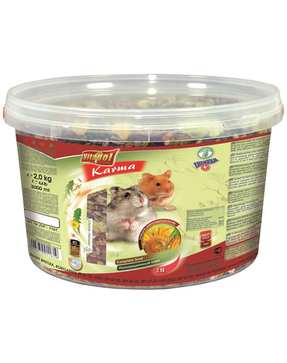 VITAPOL pokrm pro křečka - vědro 2 kg
