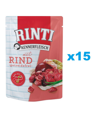 RINTI Kennerfleisch Beef Wołowina saszetka 15 x 400 g
