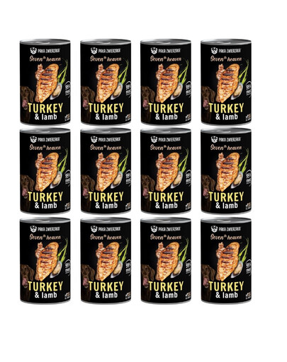 PAKA ZWIERZAKA Seventh Heaven Indyk i jagnięcina (turkey&lamb) 12x400 g
