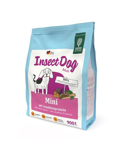 GREEN PETFOOD InsectDog Mini 900g krmivo s hmyzem pro malé psy