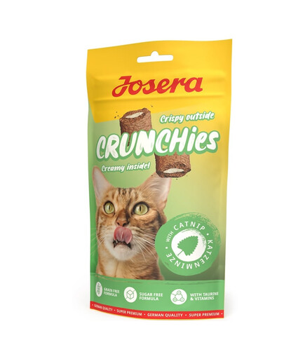 JOSERA Crunchies with Catnip 60 g křupavé pamlsky s kočičí mátou pro kočky