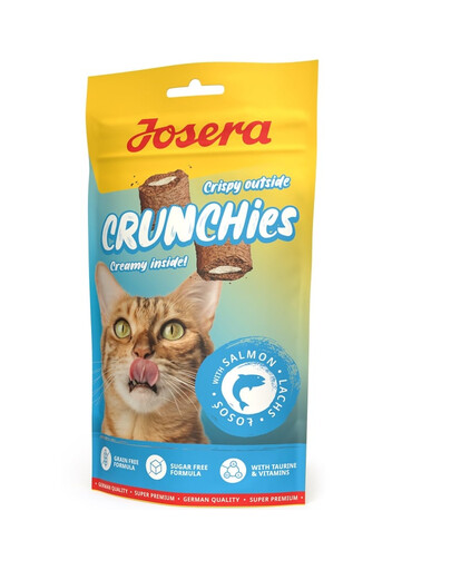 JOSERA Crunchies with Salmon 60 g křupavé pamlsky s lososem pro kočky