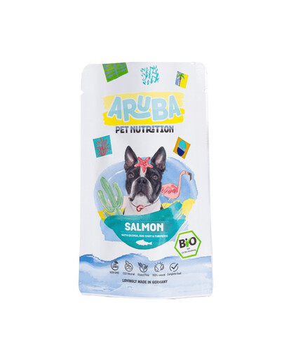 Dog Organic Łosoś z quinoa, bok choy i kurkumą 100 g