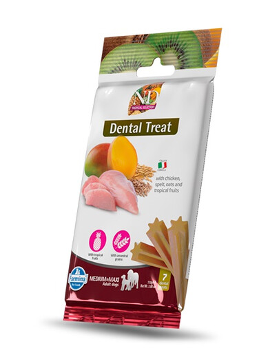 FARMINA N&D Tropical Selection Dental Treat Chicken Medium/Maxi 100 g (7 ks) dentální pamlsek pro střední a velké psy