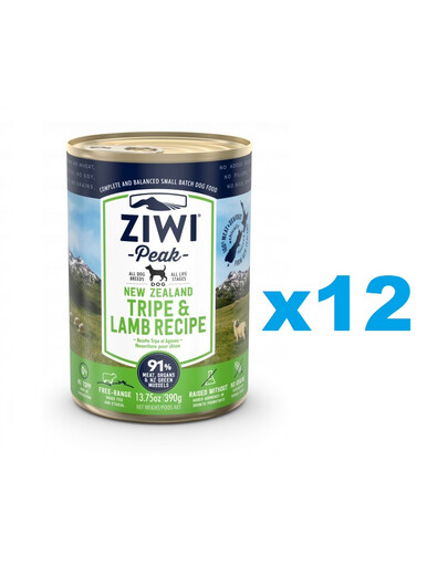ZIWIPEAK Dog puszka dla psów 12 x 390 g
