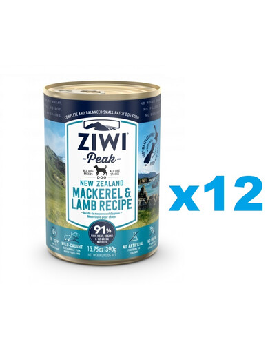ZIWIPEAK Dog puszka dla psów 12 x 390 g