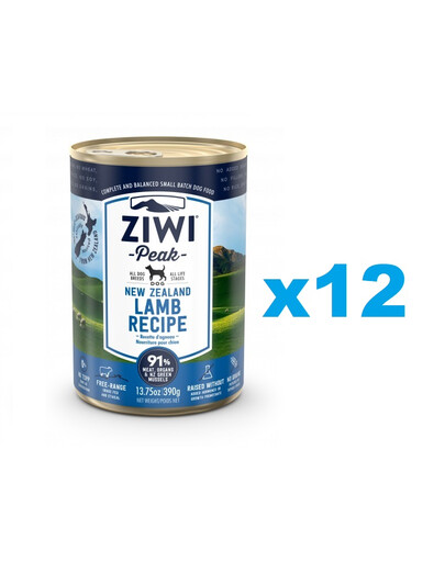 ZIWIPEAK Dog puszka dla psów 12 x 390 g