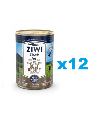 ZIWIPEAK Dog puszka dla psów 12 x 390 g