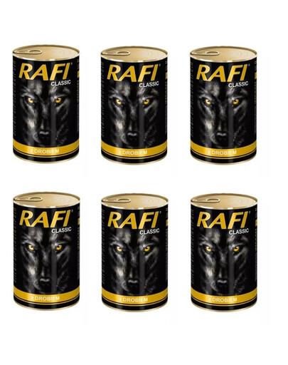 DOLINA NOTECI RAFI Classic w sosie 6x1240 g  puszka dla dorosłych psów